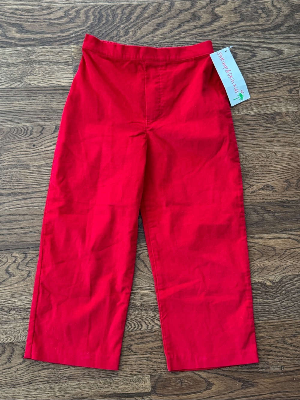 Bright Red Corduroy Pants New With Tags Shrimp & Grits Kids